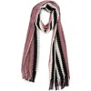 Missoni Zigzag Wool Blend Scarf In Brown