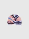 Missoni Zigzag Wool Blend Turban In Multicoloured