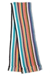 Missoni Zigzag Wool Scarf In Multi