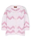 Missoni Zigzag Wool Top In Pink
