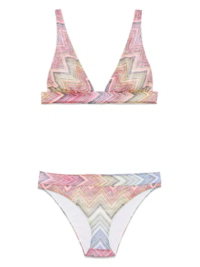 Missoni Zigzag-woven Bikini In Smulticolor