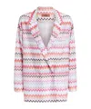 Missoni Zig Zag Cotton-blend Jacket In White
