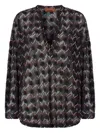 Missoni Zigzag-woven Blouse In Black