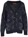 Missoni Zigzag Sequin-embellished Cardigan In Black