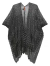 Missoni Zigzag-woven Cape In Black