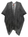 Missoni Zigzag-woven Cape In Black