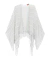 Missoni Zigzag-woven Cape In Light Gray