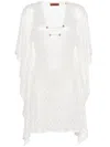 Missoni V-neck Lurex Kaftan In 白色