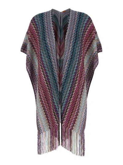 Missoni Poncho Lurex In Multicolor