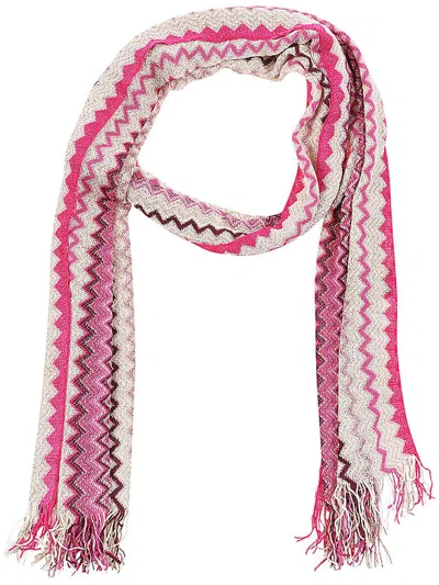 Missoni Woman Scarf Fuchsia Size - Viscose, Polyester In Multi