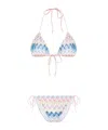 Missoni Chevron Triangle-cup Bikini In White