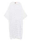 Missoni Zigzag-woven Maxi Dress In 白色