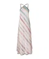 Missoni Zigzag Intarsia Open-knit Maxi Dress In Multicolor