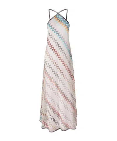 MISSONI ZIGZAG-WOVEN MAXI DRESS