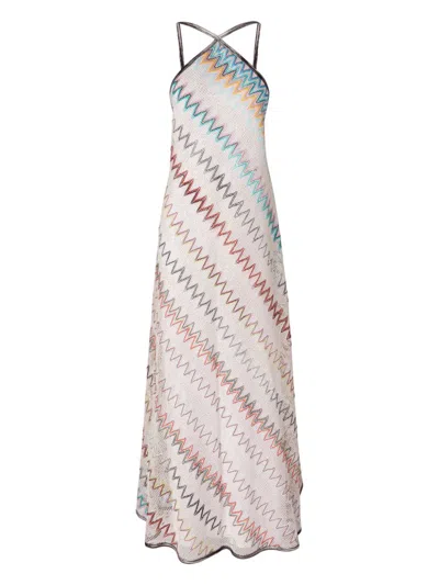 MISSONI ZIGZAG-WOVEN MAXI DRESS