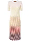 Missoni Zigzag-woven Midi Dress In White