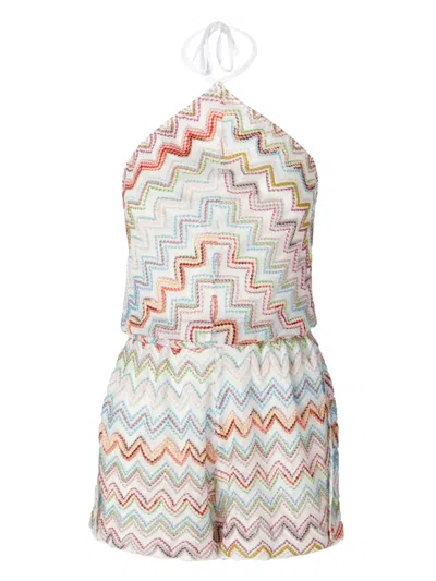 MISSONI ZIGZAG-WOVEN PLAYSUIT