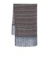 Missoni Zigzag-woven Scarf In Gray