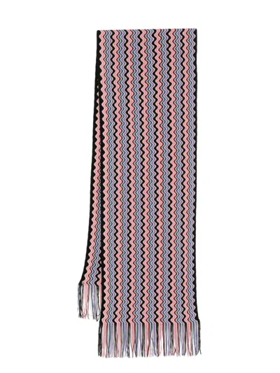 Missoni Zigzag-woven Scarf In Neutrals