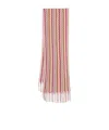 Missoni Women's Zig Zag Viscose Blend Fringed Scarf | Size Unica | Sc35vmd9977 In Pink