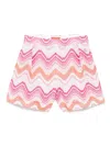 Missoni Zigzag-woven Shorts In 粉色