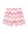 Missoni Zigzag-woven Shorts In Pink