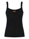 Missoni Ton-in-ton-tanktops Aus Baumwolle Und Viskose Im Zickzack In Black