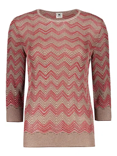 Missoni Zigzag-woven Top In Neutrals