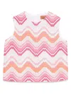 Missoni Glitter Zigzag Top In White