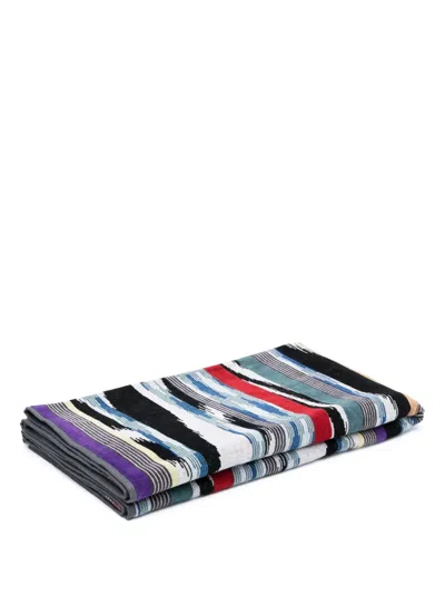 Missoni Zigzag-woven Towel In Blue