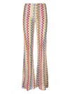 Missoni Zigzag-woven Trousers In Pink