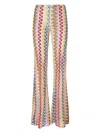 Missoni Zigzag-woven Trousers In Pink