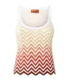 Shop Missoni Zigzag-woven Vest In Multicolor