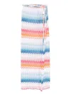Missoni Zigzag-woven Wrap Maxi Skirt In Blue