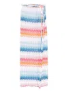 Missoni Zigzag-woven Wrap Maxi Skirt In Blue