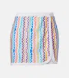 Missoni Wrap Mini Skirt With Zig Zag Pattern In Multi