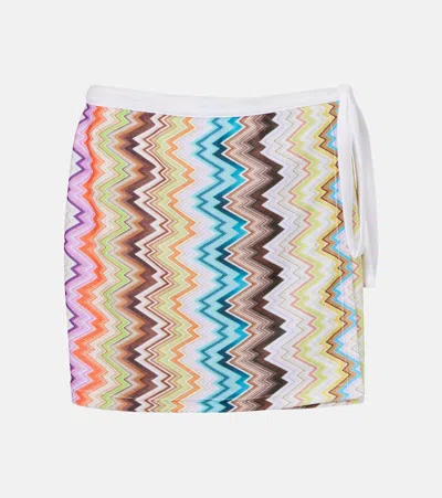 Missoni Zigzag Wrap Skirt In Multi