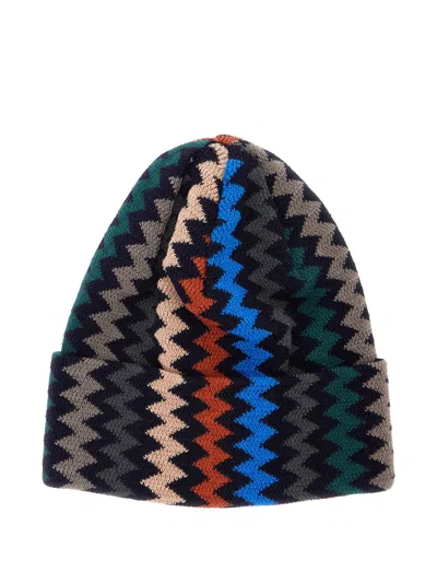 Missoni Zigzag-knit Beanie Hat In Multi