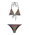 Missoni Zigzag-knit Bikini In Multi
