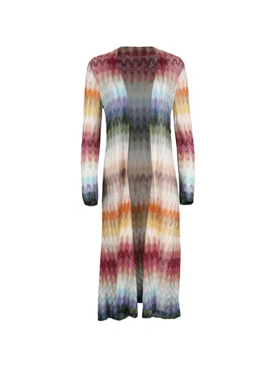 Missoni Zigzag-knit Cardigan In Multi