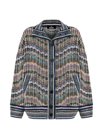 Missoni Zigzag-knit Cardigan In Multi