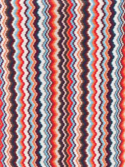 Missoni Zigzag-knit Fringed Scarf In Multi