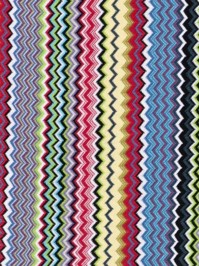 Missoni Zigzag-knit Fringed Scarf In Multi