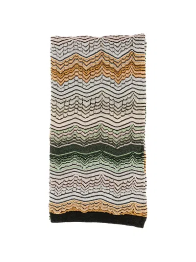 Missoni Zigzag-knit Scarf In Multi
