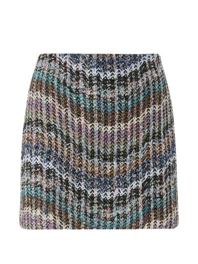 Missoni Zigzag-knit Sequin-embellished Skirt In Multi