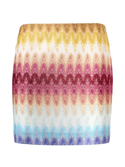 Missoni Zigzag-knit Skirt In Multi