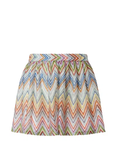 Missoni Zigzag-knit Skirt In Multi