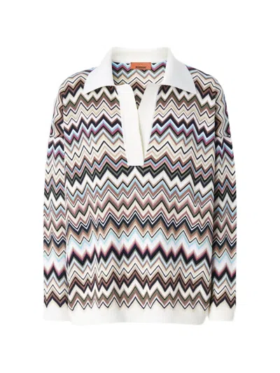 Missoni Zigzag-knit Sweater In Multi