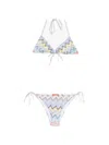 Missoni Zigzag-knit Triangle Bikini In Multi