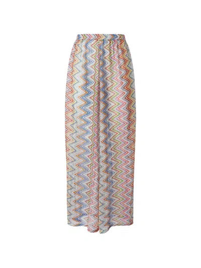 Missoni Zigzag-knit Trousers In Multi